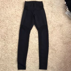 Lululemon extra small part mesh see-through black leggings